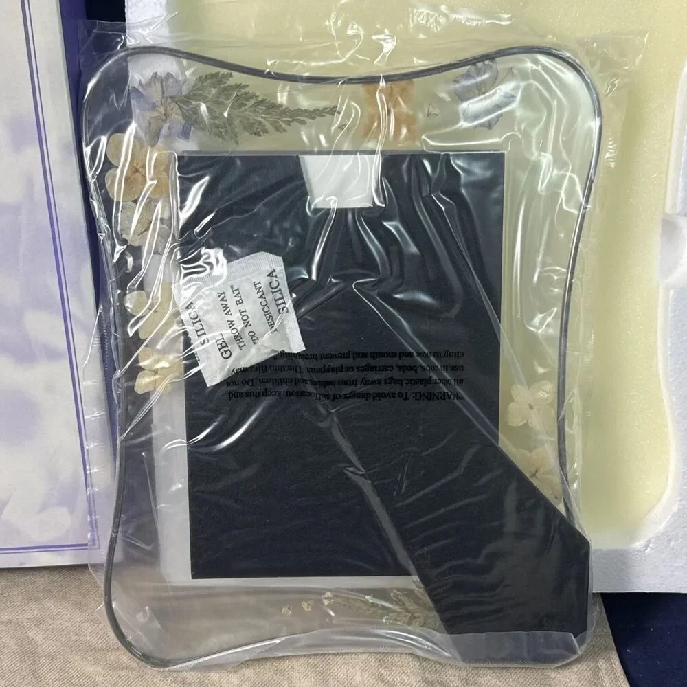 Avon 2002 Presidents Club Birthday Gift Picture Frame Glass Floral New Boxed